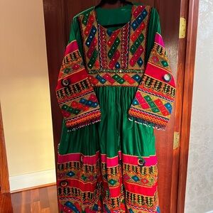 Beautiful Green Afghan Clothes
